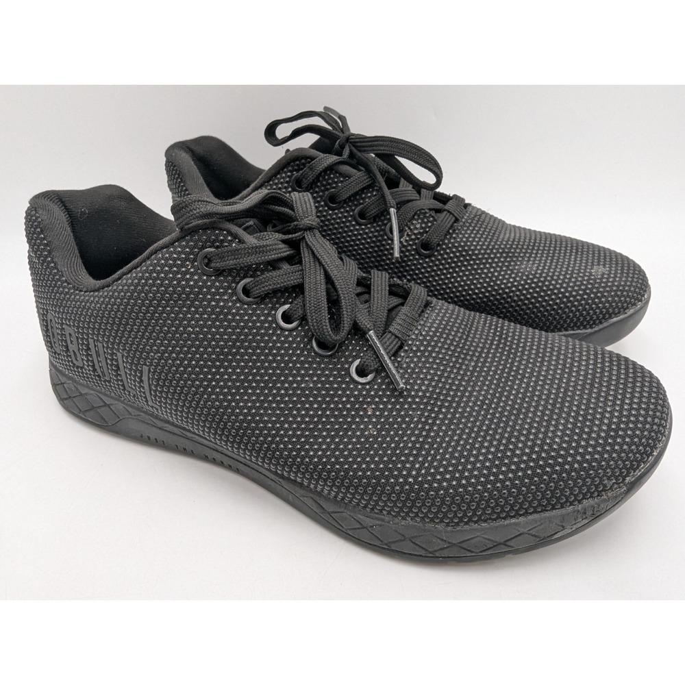 NOBULL Gum Outwork Trainers Shoes Black on Black Size Mens 8.5 Womens 10 Gym